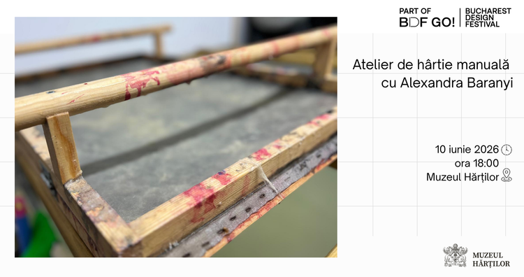 Atelier de hârtie manuală cu artista Alexandra Baranyi 