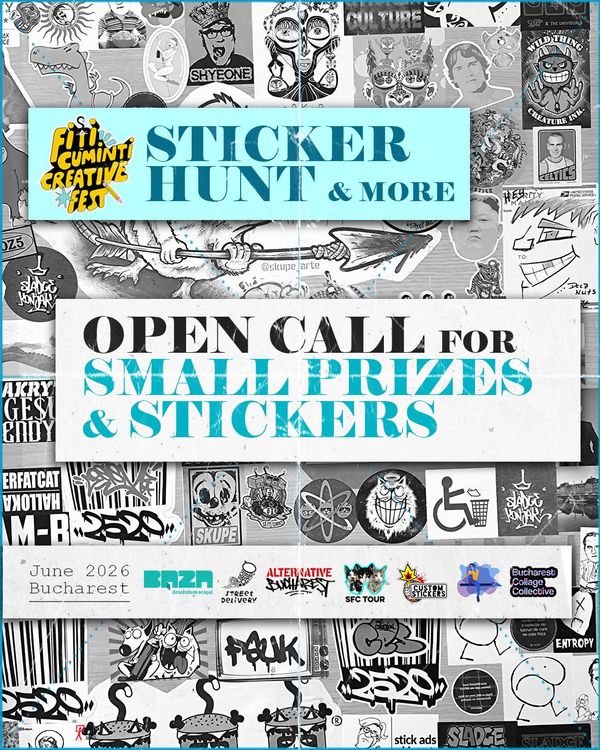 „Sticker Hunt & more” parte din Fiti cu-Minți Creative Fest